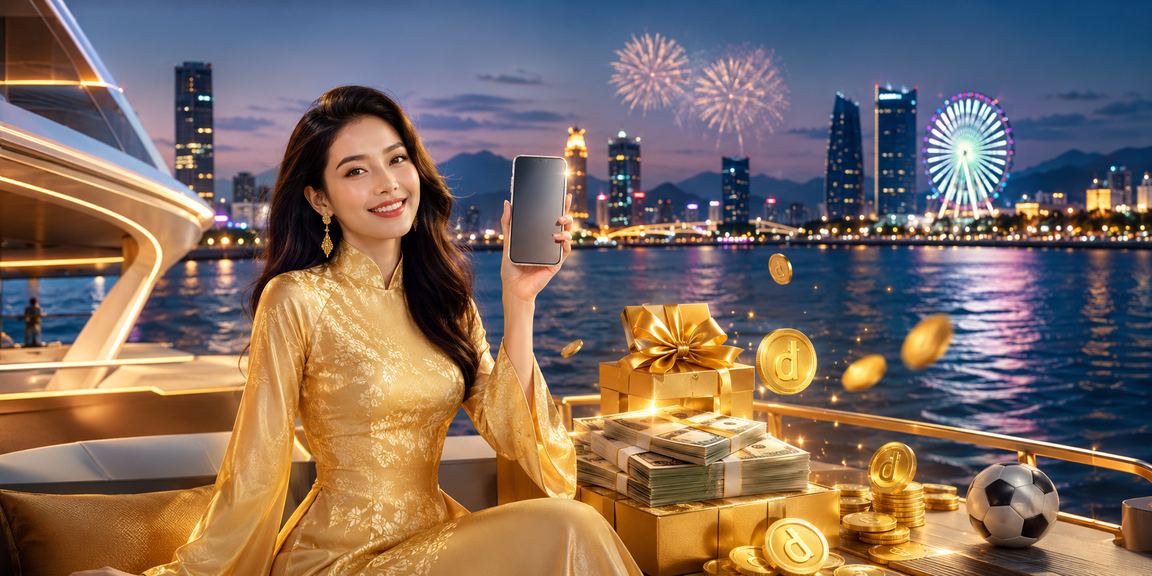 Phụ nữ mặc áo dài tại Đà Nẵng sử dụng điện thoại để truy cập ưu đãi casino trên 29500