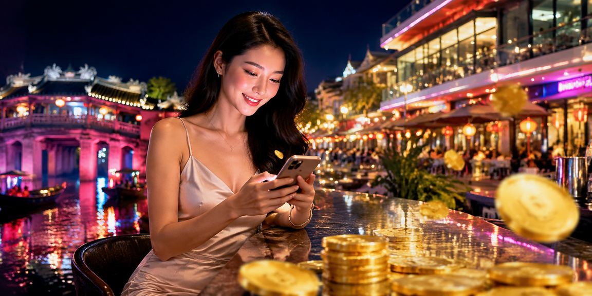 Trò chơi slot đêm hội An lung linh ánh đèn – trải nghiệm qua ứng dụng di động